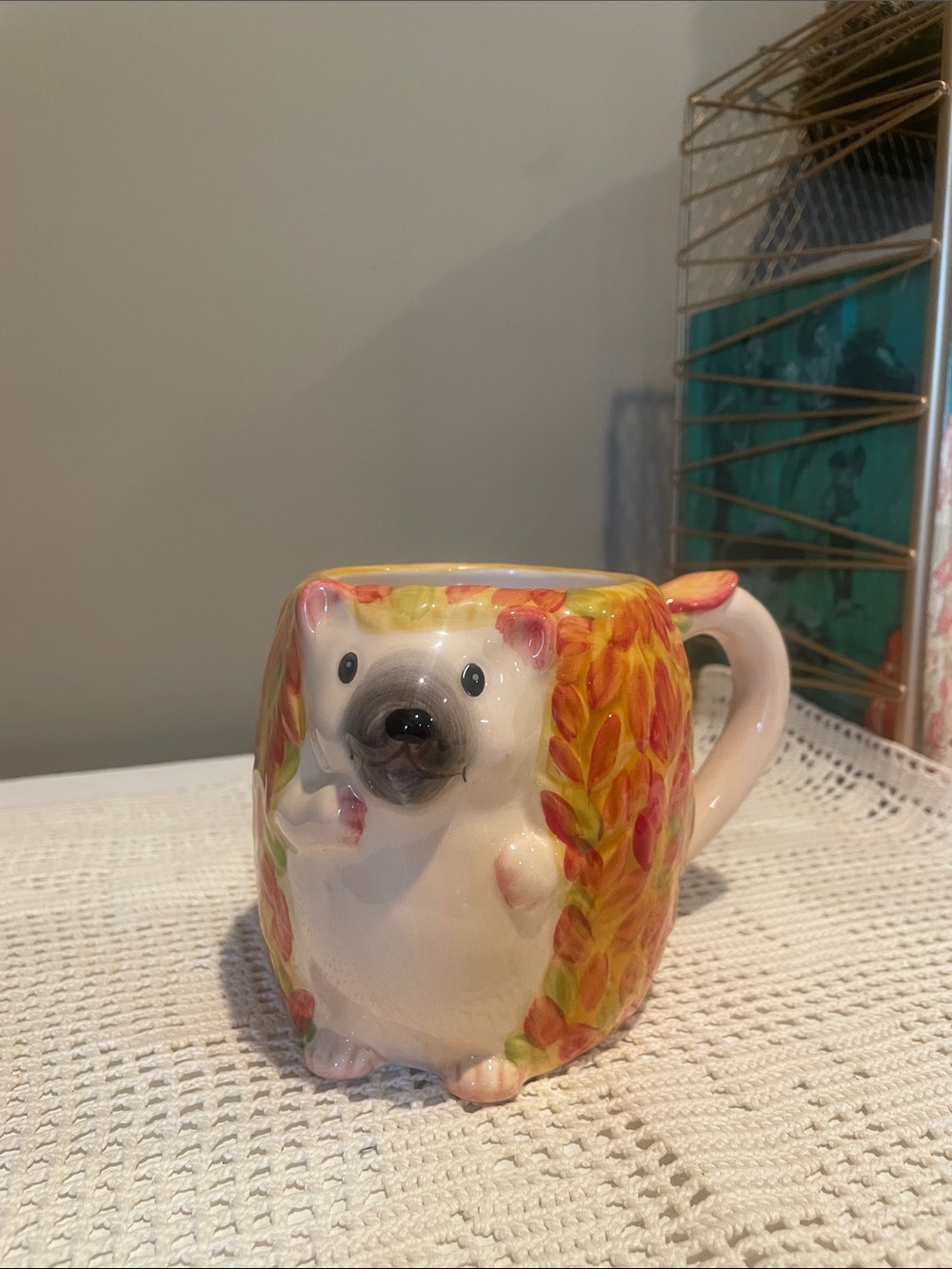 Hedgehog Ceramic Mug - unique design by pier 1